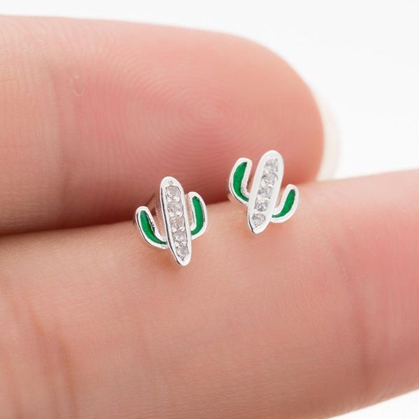 shuangshuo mini creative cactus 925 sterling silver jewelry not allergic green epoxy stud earrings for women birthday gift, Golden;silver
shuangshuo mini creative cactus 925 sterling silver jewelry not allergic green epoxy stud earrings for women birthday gift, Golden;silver