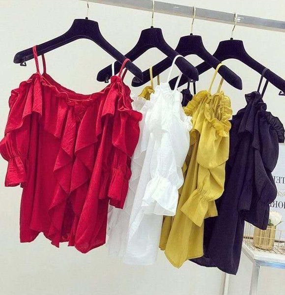 vintage stylish chiffon women blouses 2021 fashion off shoulder ruffle ladies shirts casual blusas mujer women's &, White
vintage stylish chiffon women blouses 2021 fashion off shoulder ruffle ladies shirts casual blusas mujer women's &, White