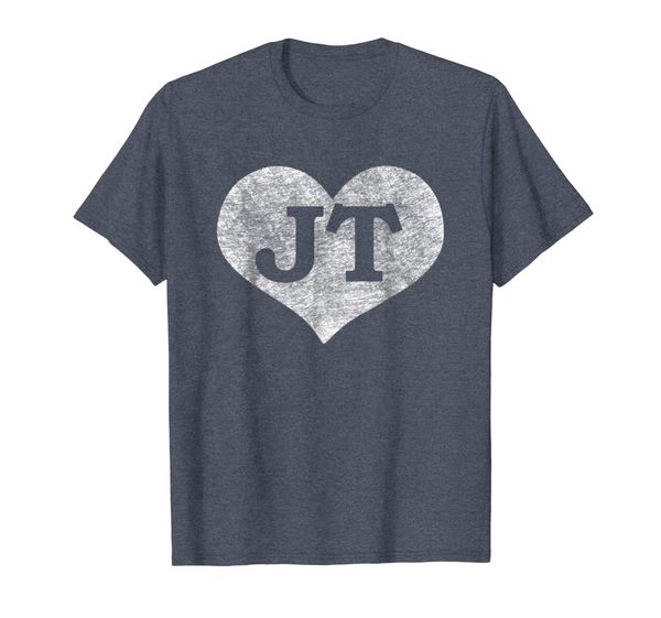I Love JT T-Shirt - JT Shirt - Fanny Retro Heart Tee Shirt, Mainly pictures