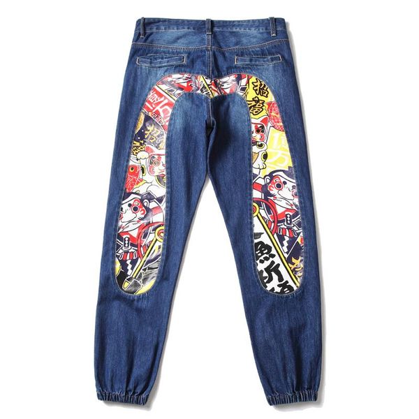 men's jeans 2021 harajuku cartoon pattern print men streetwear vintage graffiti loose high waist trousers man, Blue
men's jeans 2021 harajuku cartoon pattern print men streetwear vintage graffiti loose high waist trousers man, Blue