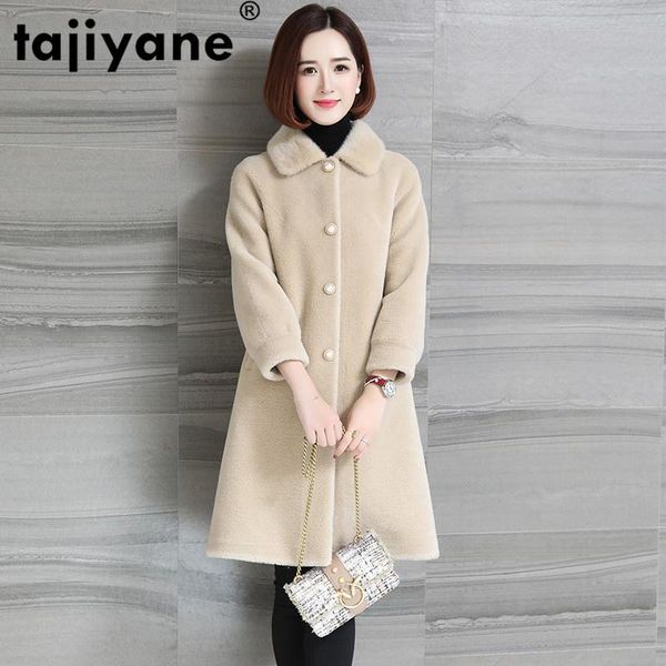 women's fur & faux coat natural female 100% real wool jacket women winter clothes sheep shearing vintage long mink collar jackets 2560, Black
women's fur & faux coat natural female 100% real wool jacket women winter clothes sheep shearing vintage long mink collar jackets 2560, Black
