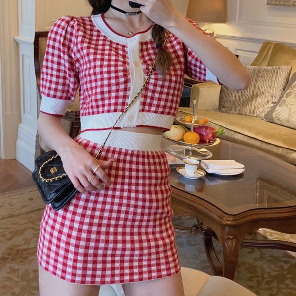 two piece dress summer sweet knit 2 set women crop + bodycon mini skirts sets plaid short cardigan & skirt tracksuits swe, White
two piece dress summer sweet knit 2 set women crop + bodycon mini skirts sets plaid short cardigan & skirt tracksuits swe, White