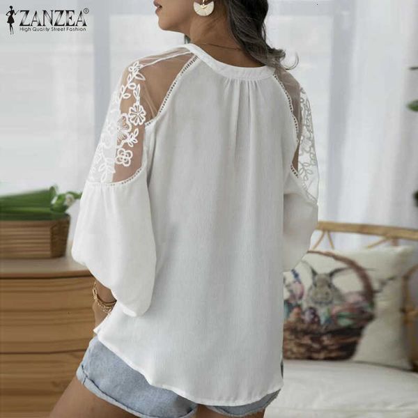 women's blouses & shirts blouses bohemian solid lace patchwork casual 3/4 sleeve blusas female v neck floral tunic plus s w6jp, White
women's blouses & shirts blouses bohemian solid lace patchwork casual 3/4 sleeve blusas female v neck floral tunic plus s w6jp, White