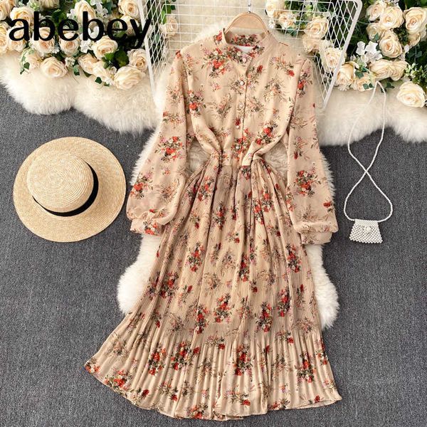 women french floral dress o neck long sleeve button ruched ruffles dress autumn boho print a-line streetwear dresses 210715, Black;gray
women french floral dress o neck long sleeve button ruched ruffles dress autumn boho print a-line streetwear dresses 210715, Black;gray