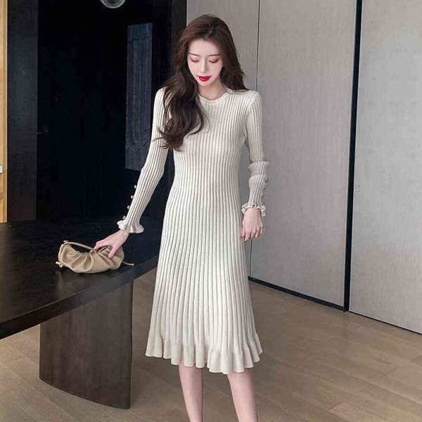 woman casual dresses autumn winter sleeve knitted dresses 2022 korean round neck thin medium long sweater bottomed skirt, Black;gray
woman casual dresses autumn winter sleeve knitted dresses 2022 korean round neck thin medium long sweater bottomed skirt, Black;gray