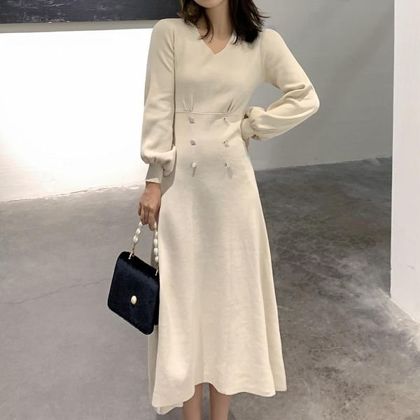 casual dresses autumn knitting cotton woman dress lantern sleeve office lady long bodycon black maxi for women vestido feminino, Black;gray
casual dresses autumn knitting cotton woman dress lantern sleeve office lady long bodycon black maxi for women vestido feminino, Black;gray