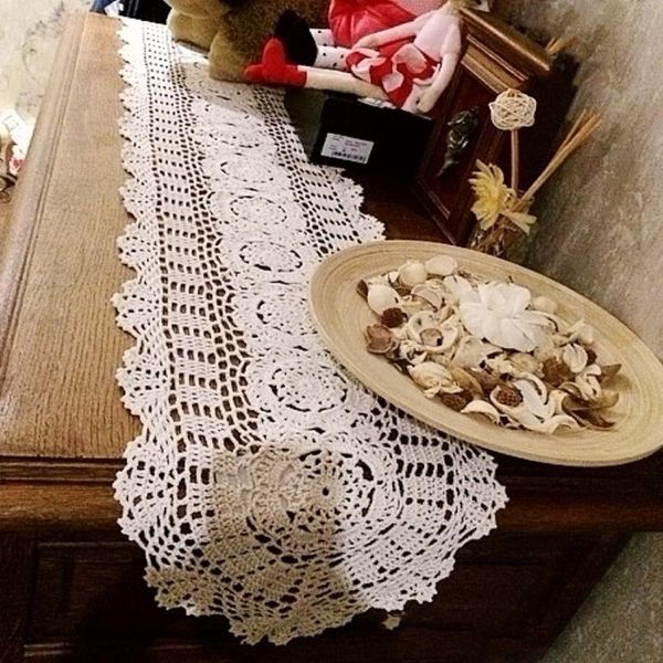 table cloth cotton crocheted tablecloth handmade runner for home coffee shop decoration 1pcs/lot
table cloth cotton crocheted tablecloth handmade runner for home coffee shop decoration 1pcs/lot