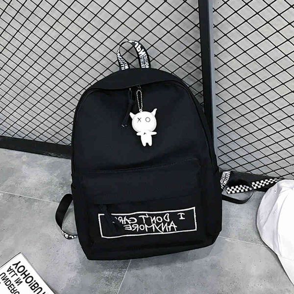 backpack hara juku-style canvas bag, female harajuku-style backpack, doll pendant, shoulder high-quality school backpack for girls f1vt
backpack hara juku-style canvas bag, female harajuku-style backpack, doll pendant, shoulder high-quality school backpack for girls f1vt