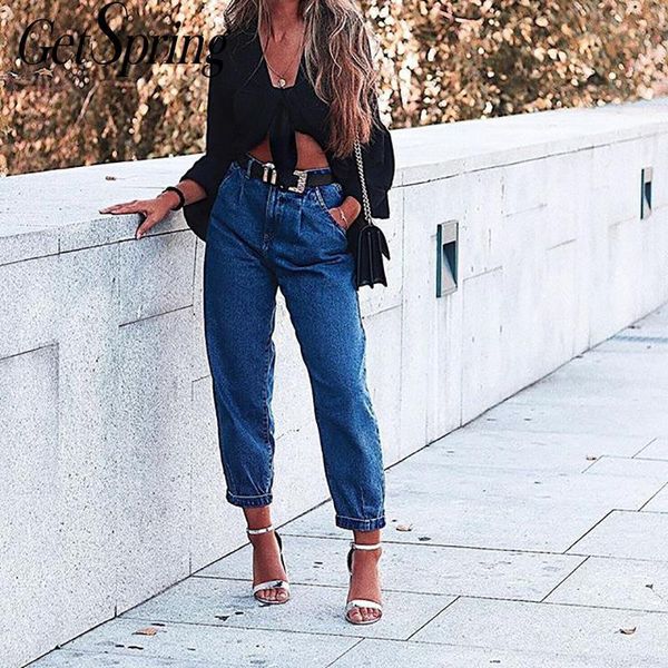 women's jeans getspring women woman high waist harem pants vintage casual trousers fashion denim 2021, Blue
women's jeans getspring women woman high waist harem pants vintage casual trousers fashion denim 2021, Blue
