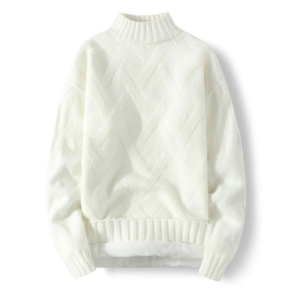 men's sweaters 2021 winter mens fleece men o-neck fashion casual thick pullover male knitwear warm -3xl, White;black
men's sweaters 2021 winter mens fleece men o-neck fashion casual thick pullover male knitwear warm -3xl, White;black