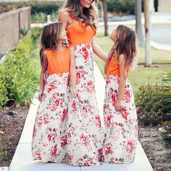casual dresses summer family matching outfits patchwork floral long dress for mommy and me clothes mother daughter, Black;gray
casual dresses summer family matching outfits patchwork floral long dress for mommy and me clothes mother daughter, Black;gray