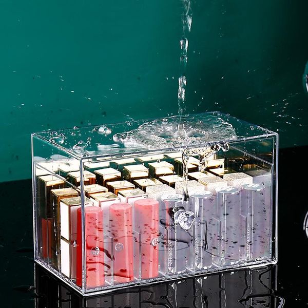 drawer design big slot 28 grid clear ps make up organizer large lipstick holder case cosmetic box lip gloss makeup organiser storage boxes &
drawer design big slot 28 grid clear ps make up organizer large lipstick holder case cosmetic box lip gloss makeup organiser storage boxes &