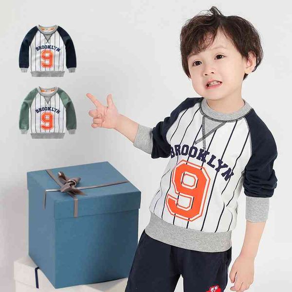 children clothes boy casual cotton tshirt spring boys t shirt patchwork letters striped full sleeve kids boys sweatshirt 210713, Black
children clothes boy casual cotton tshirt spring boys t shirt patchwork letters striped full sleeve kids boys sweatshirt 210713, Black