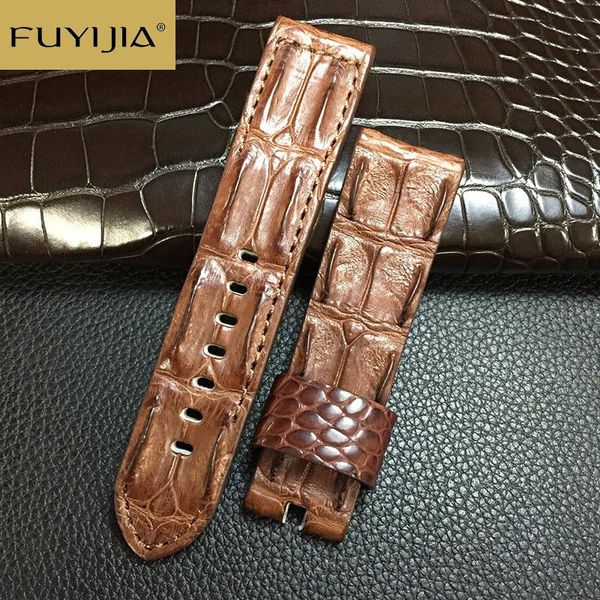 watch bands fuyijia crocodile back bone skin watchbands men custom alligator band genuine leather belt 20mm 22mm 24mm handmade strap, Black;brown
watch bands fuyijia crocodile back bone skin watchbands men custom alligator band genuine leather belt 20mm 22mm 24mm handmade strap, Black;brown