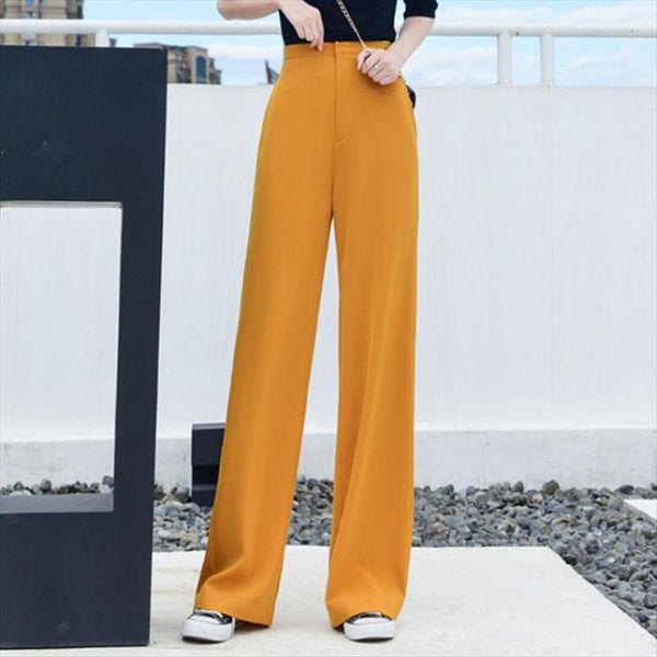 spring summer korean fashion womens pant high waist vintage white yellow wide leg pants loose casual women trousers, Black;white
spring summer korean fashion womens pant high waist vintage white yellow wide leg pants loose casual women trousers, Black;white