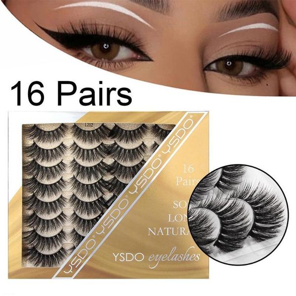 false eyelashes ysdo 16 pairs 3d mink natural extension fake silk volume lashes makeup eyelash t0w5
false eyelashes ysdo 16 pairs 3d mink natural extension fake silk volume lashes makeup eyelash t0w5