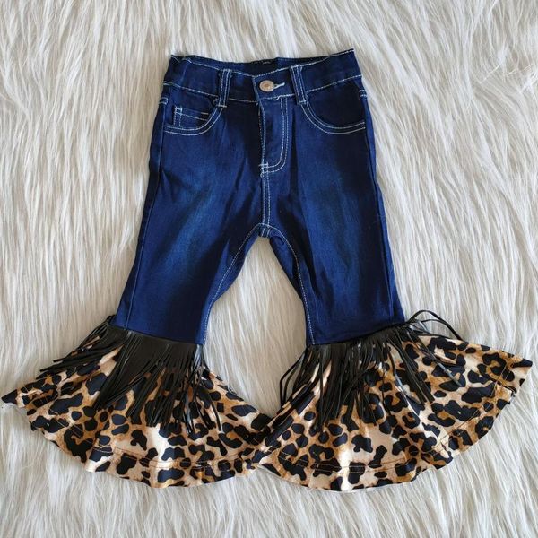style baby girls fall clothing jeans flared trousers leopard bell bottom denim pants, Blue
style baby girls fall clothing jeans flared trousers leopard bell bottom denim pants, Blue