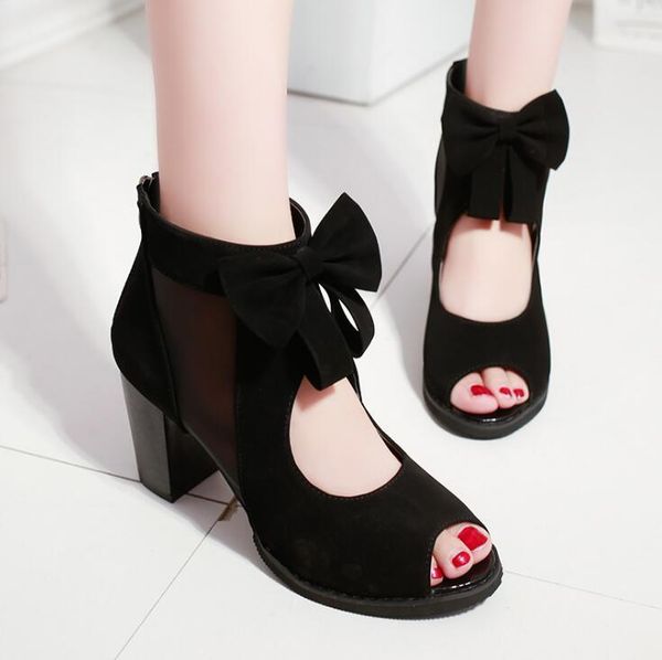 dress shoes drop bowknot high heel zipper women sandals 2021 spring summer fashion mesh, Black
dress shoes drop bowknot high heel zipper women sandals 2021 spring summer fashion mesh, Black