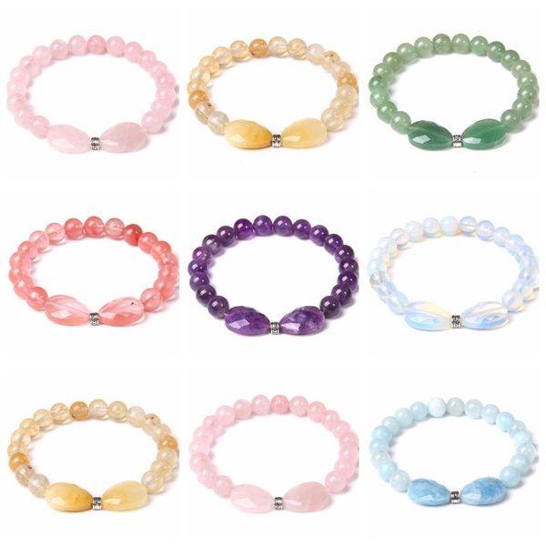8mm designer handmade natural stone strand bead bracelet reiki healing pink quartz aventurine amethysts crystal charm bracelets beaded, stra, Black
8mm designer handmade natural stone strand bead bracelet reiki healing pink quartz aventurine amethysts crystal charm bracelets beaded, stra, Black