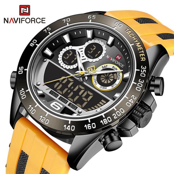 wristwatches naviforce men's watch military digital alarm clock chronograph sports watches waterproof silicone strap, Slivery;brown
wristwatches naviforce men's watch military digital alarm clock chronograph sports watches waterproof silicone strap, Slivery;brown