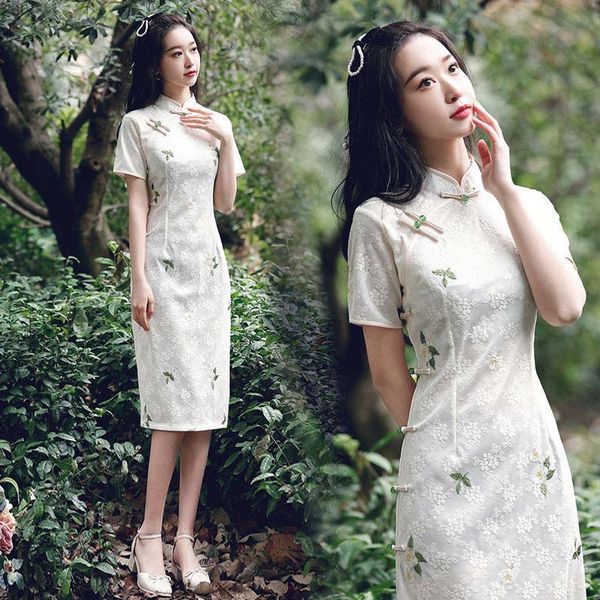 ethnic clothing chinese dress cheongsam qipao wedding slim tight women floral plint retro summer party outfit short sleeve 2021, Red
ethnic clothing chinese dress cheongsam qipao wedding slim tight women floral plint retro summer party outfit short sleeve 2021, Red
