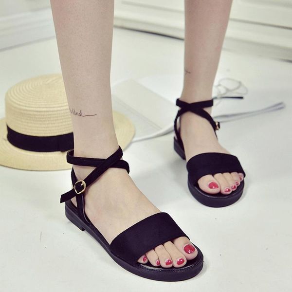 sandals women summer gladiator solid color hasp flat heel peep toe rome sandal shoes ladies flats sandalia 19n8, Black
sandals women summer gladiator solid color hasp flat heel peep toe rome sandal shoes ladies flats sandalia 19n8, Black