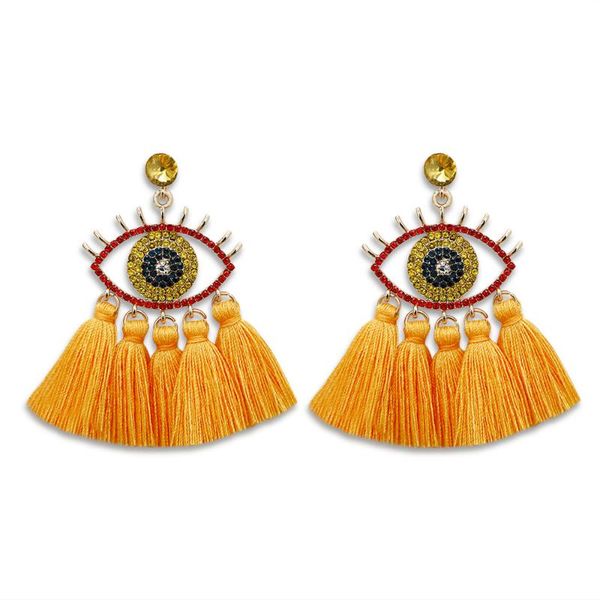 hoop & huggie bohemian eye tassel earings vintage ethnic rhinestone crystal yellow drop earrings for women boho jewelry fashion wholesale, Golden;silver
hoop & huggie bohemian eye tassel earings vintage ethnic rhinestone crystal yellow drop earrings for women boho jewelry fashion wholesale, Golden;silver