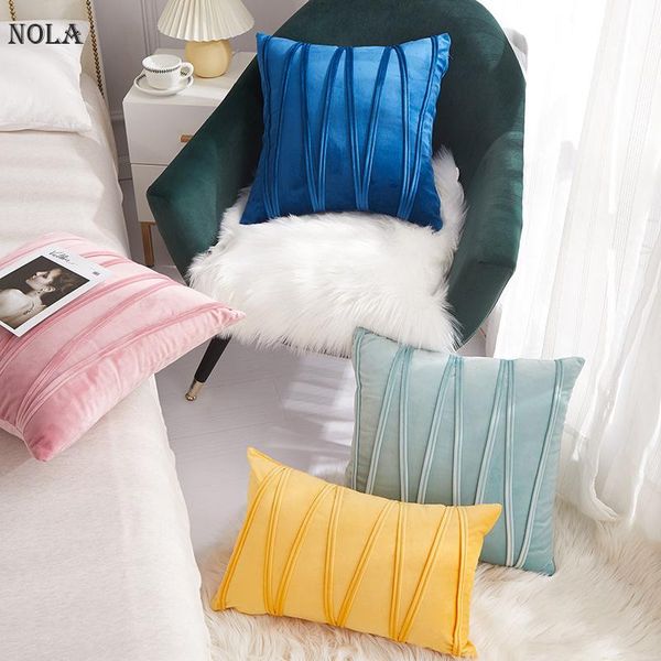 pillow case nola striped velvet throw pillow covers solid color cushion decorate sofa home party soft square pillowcase 40x60/45x45size 
pillow case nola striped velvet throw pillow covers solid color cushion decorate sofa home party soft square pillowcase 40x60/45x45size