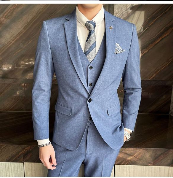 men's suits & blazers 2022 arrival jacket + vest pants boutique fashion solid color slim formal three-piece vestido trajes, White;black
men's suits & blazers 2022 arrival jacket + vest pants boutique fashion solid color slim formal three-piece vestido trajes, White;black