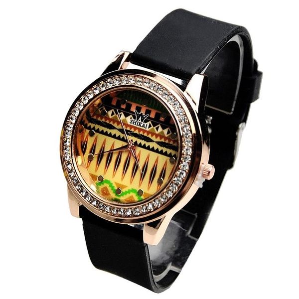wristwatches golden crystal watch women ethnic rhinestone wristwatch aztec silicone african girl gift inca reloj dama dropship, Slivery;brown
wristwatches golden crystal watch women ethnic rhinestone wristwatch aztec silicone african girl gift inca reloj dama dropship, Slivery;brown