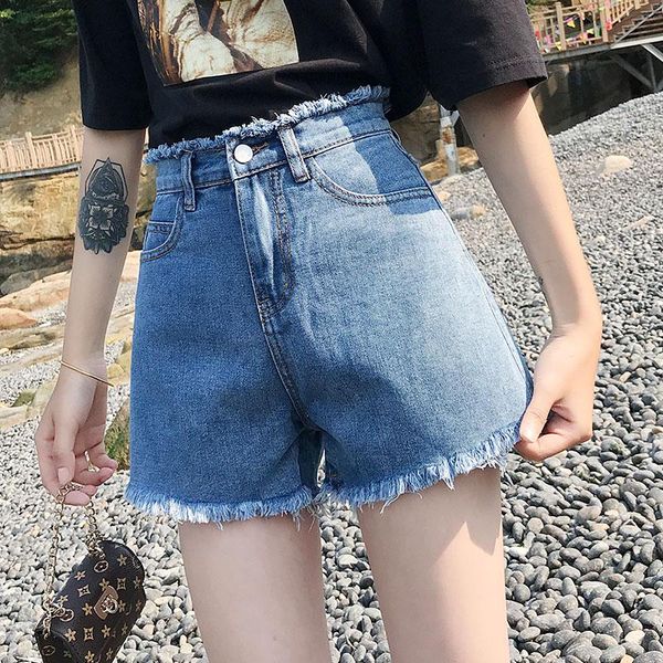 women's jeans denim shorts classic vintage high waist blue wide leg female caual summer ladies tassel girl black
women's jeans denim shorts classic vintage high waist blue wide leg female caual summer ladies tassel girl black