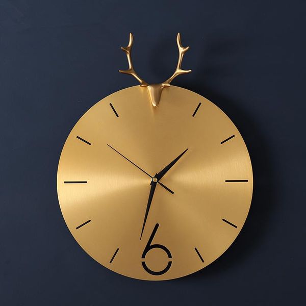 wall clocks creative metal hanging clock with deer living room decoration ornaments gift
wall clocks creative metal hanging clock with deer living room decoration ornaments gift