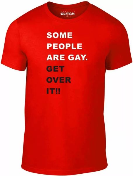 some people are gay t-shirt - funny t shirt get over it retro lesbian pride, White;black
some people are gay t-shirt - funny t shirt get over it retro lesbian pride, White;black
