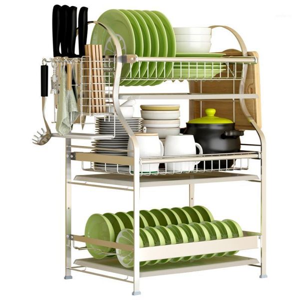 kitchen rack 304 stainless steel dish draining 3-layer and bowl plate storage box supplies bottles & jars
kitchen rack 304 stainless steel dish draining 3-layer and bowl plate storage box supplies bottles & jars