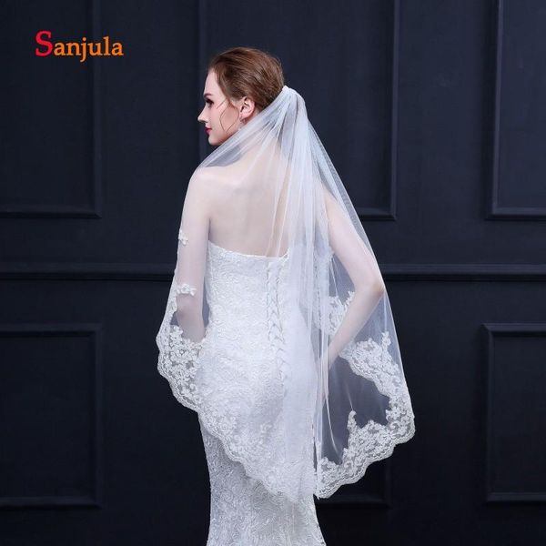 bridal veils lace edge short wedding veil fingertip ivory with comb 1.5 meters long velo di pizzo v87, Black
bridal veils lace edge short wedding veil fingertip ivory with comb 1.5 meters long velo di pizzo v87, Black