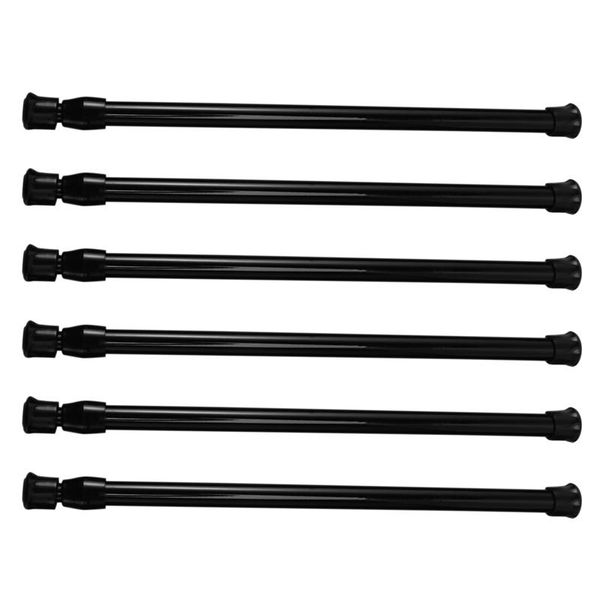 shower curtains small tension rods for cabinets cupboard bars rv closets refrigerator, spring 11.8 to 19.6 inches, 6 packs (black)
shower curtains small tension rods for cabinets cupboard bars rv closets refrigerator, spring 11.8 to 19.6 inches, 6 packs (black)