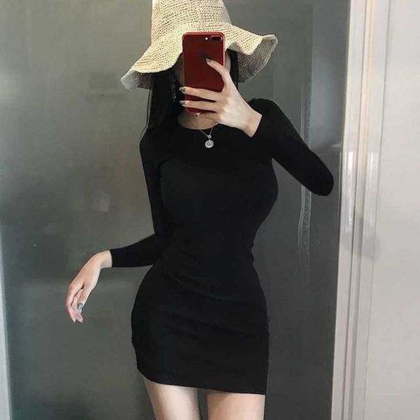spring and autumn waist dress women's versatile long sleeve slim skirt tight elastic hip fashion, Black;gray
spring and autumn waist dress women's versatile long sleeve slim skirt tight elastic hip fashion, Black;gray