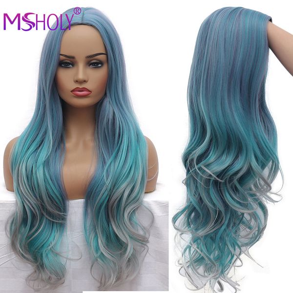 32 inch straight hair wig rainbow long blue green purple gray orange wavy wig with highlights synthetic wigs for women msholy, Black
32 inch straight hair wig rainbow long blue green purple gray orange wavy wig with highlights synthetic wigs for women msholy, Black