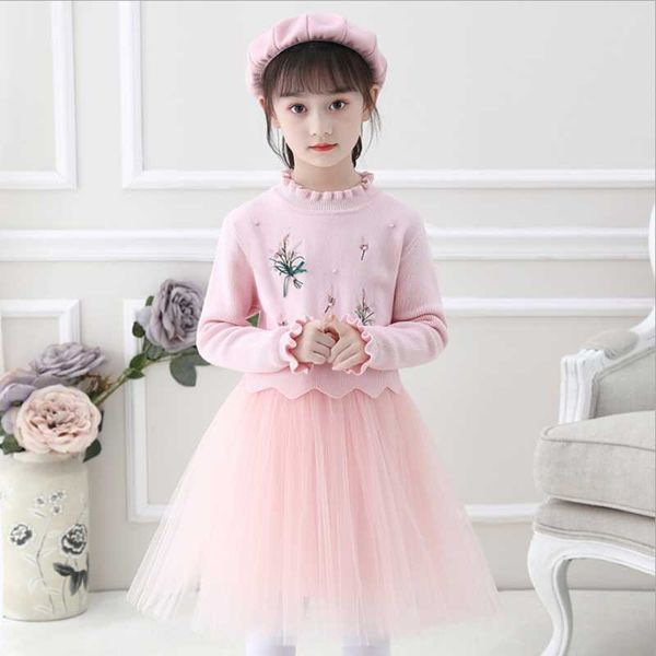 girl's dresses princess dress autumn and winter long-sleeved fashion girls green knitted sweater clothes solid color korean mesh kirt, Red;yellow
girl's dresses princess dress autumn and winter long-sleeved fashion girls green knitted sweater clothes solid color korean mesh kirt, Red;yellow