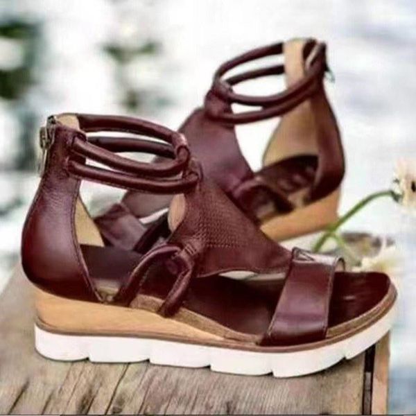 sandals 2021 summer plus size open toe platform shoes solid color zipper wedges non-slip woman outdoor beach, Black
sandals 2021 summer plus size open toe platform shoes solid color zipper wedges non-slip woman outdoor beach, Black