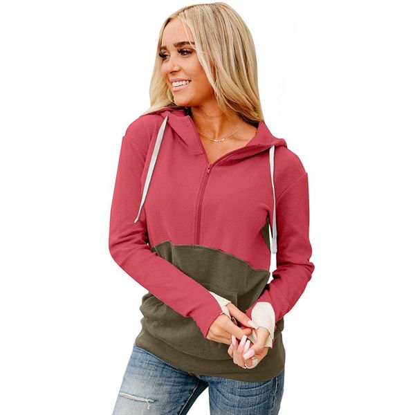 women's hoodies & sweatshirts 2021 solid color green half zip colorblock plus size hoodie winter clothes women oversized sudaderas para, Black
women's hoodies & sweatshirts 2021 solid color green half zip colorblock plus size hoodie winter clothes women oversized sudaderas para, Black