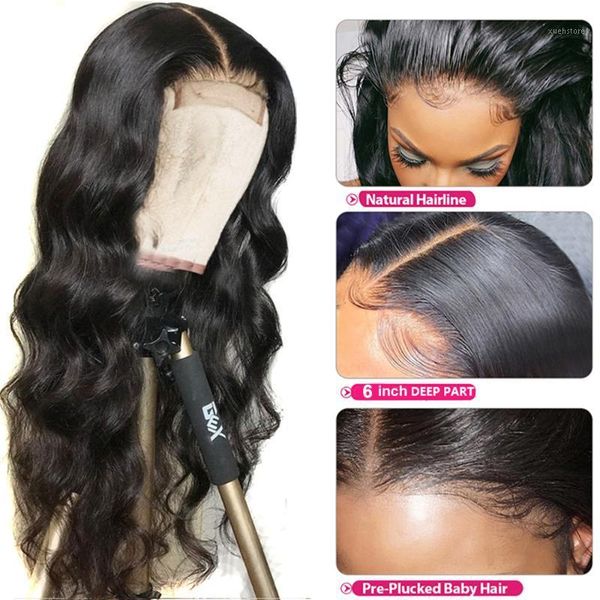 body wave closure wig human hair wigs lace front for women 180% 30 inch1, Black;brown
body wave closure wig human hair wigs lace front for women 180% 30 inch1, Black;brown