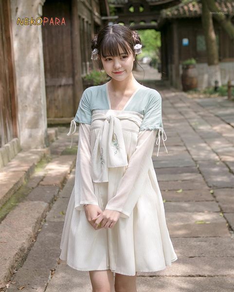 casual dresses mori girl chinese style hanfu ruqun women's long sleeve big bow green & beige patchwork dress one piece, Black;gray
casual dresses mori girl chinese style hanfu ruqun women's long sleeve big bow green & beige patchwork dress one piece, Black;gray