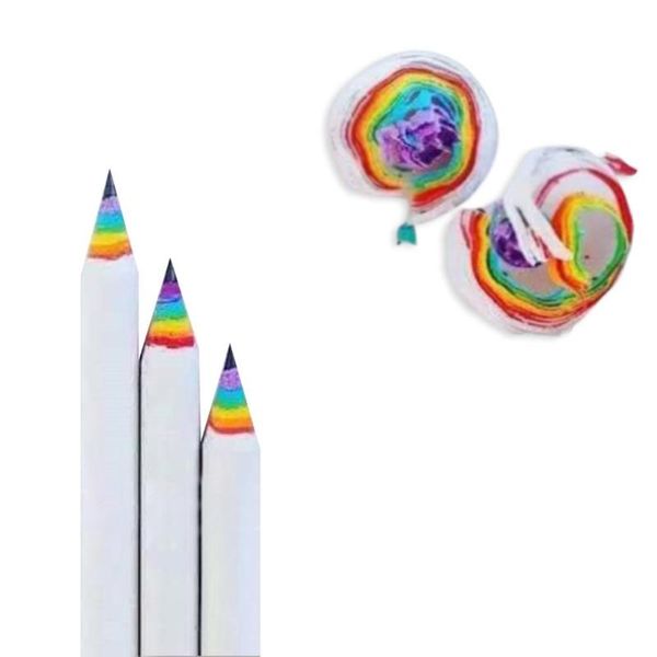 wooden rainbow paper pencil black and white creative colored painting student stationery 1 pack pencils
wooden rainbow paper pencil black and white creative colored painting student stationery 1 pack pencils