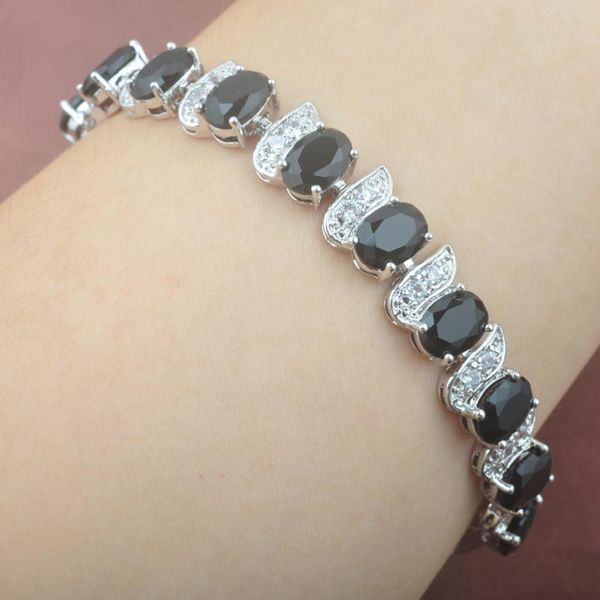 wandeful black zircinia link chain bracelet for women silver color wedding jewelry bangle 2021 os0111 link,
wandeful black zircinia link chain bracelet for women silver color wedding jewelry bangle 2021 os0111 link,