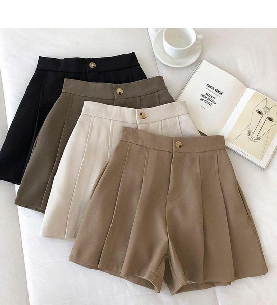 women's shorts women minimlaist solid high waist 4 colors all-match feminine classic quality ulzzang casual loose chic, White;black
women's shorts women minimlaist solid high waist 4 colors all-match feminine classic quality ulzzang casual loose chic, White;black