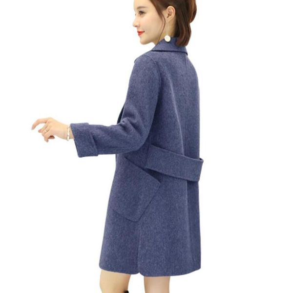 women's wool & blends long sleeve winter coat women large size casaco feminino ladies autumn slim section woolen female overcoat, Black
women's wool & blends long sleeve winter coat women large size casaco feminino ladies autumn slim section woolen female overcoat, Black