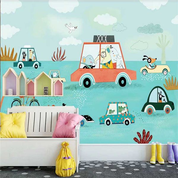 wallpapers custom wallpaper mural hand-painted cute environmental animal cartoon car background wall interior decoration painting
wallpapers custom wallpaper mural hand-painted cute environmental animal cartoon car background wall interior decoration painting
