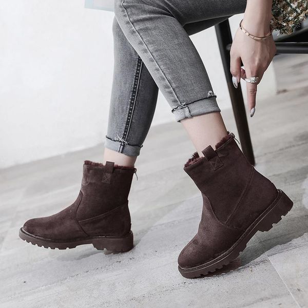 boots suede ankle women shoes 2021 casual platform winter warm plush black brown short booties botines mujer
boots suede ankle women shoes 2021 casual platform winter warm plush black brown short booties botines mujer