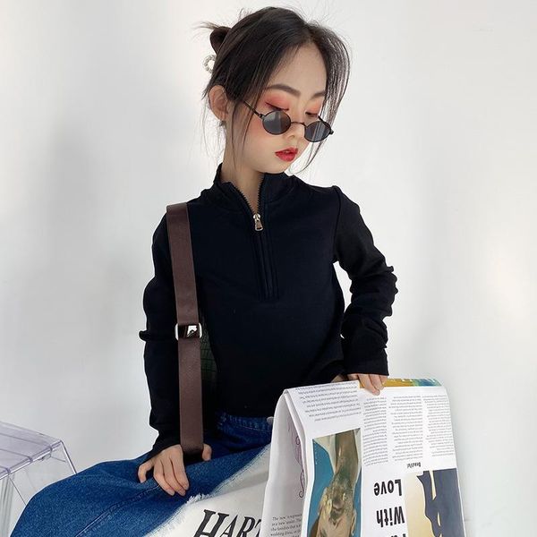 pullover girls' 2021 spring korean style girls slim long-sleeved zipper sweater, Blue
pullover girls' 2021 spring korean style girls slim long-sleeved zipper sweater, Blue